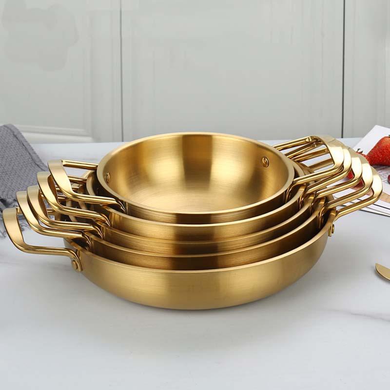 Plated Stainless Steel Serving Pans - chefmay.com