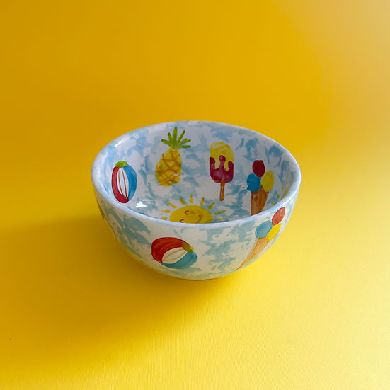 LEMAR Ice Cream Pottery Tableware Round Bowl