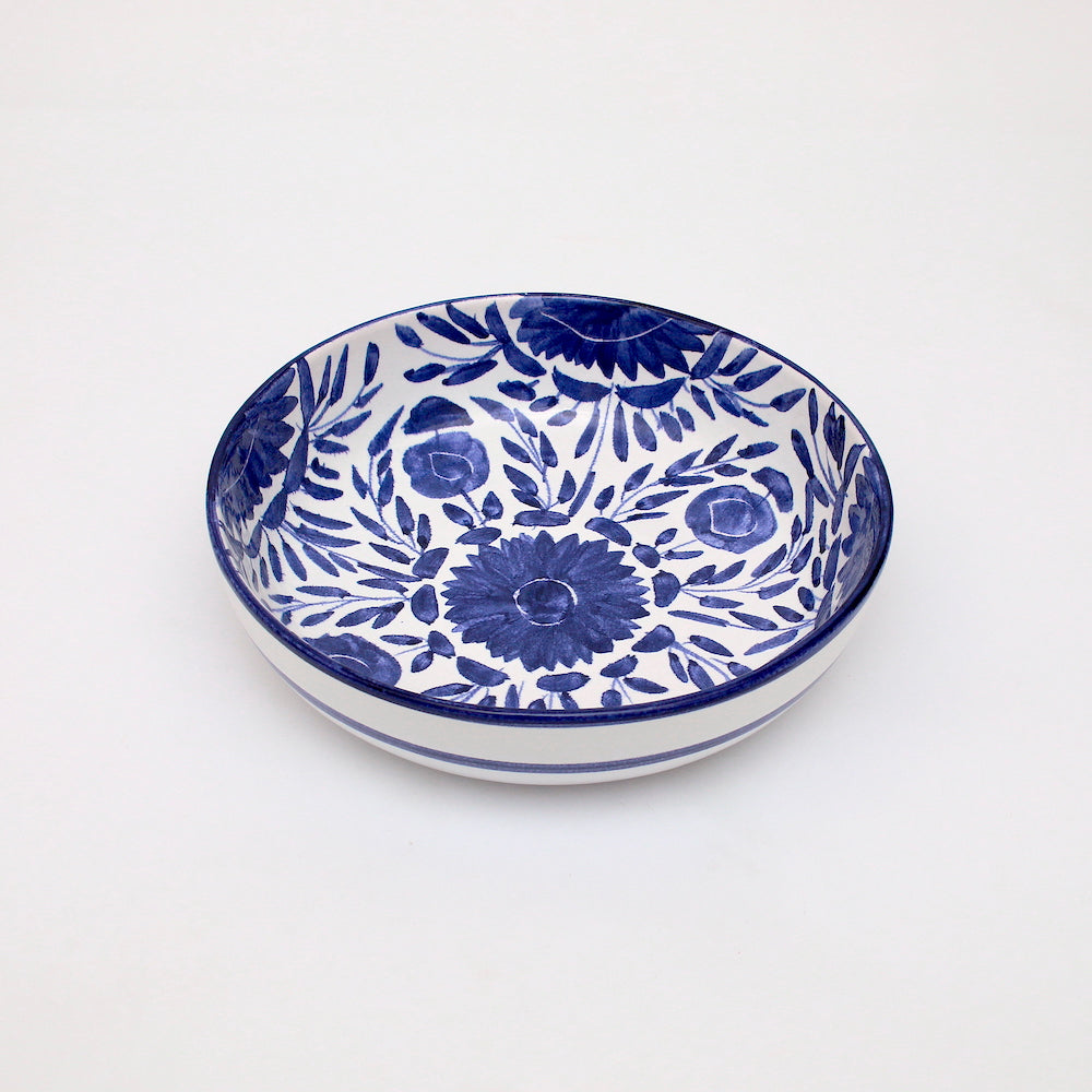 Blue Flower Pasta Plate