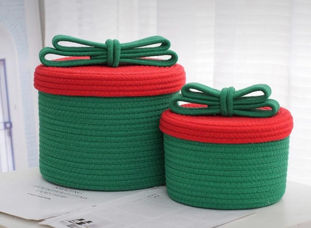 Basket with lid Set - 2 Boxes