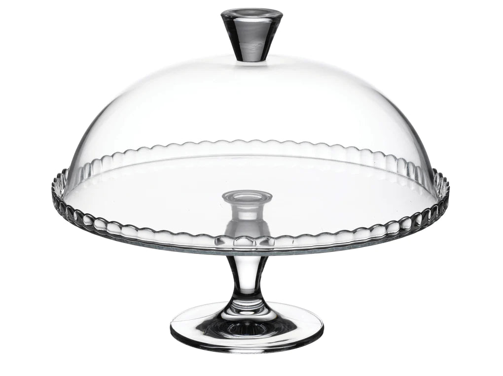 Footed Service Plate With Dome - 32 cm