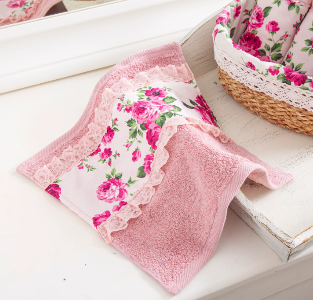 Fleur collection hand towels cashmere