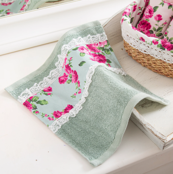 Fleur collection hand towels cashmere