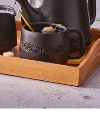 Black mug - set of tea