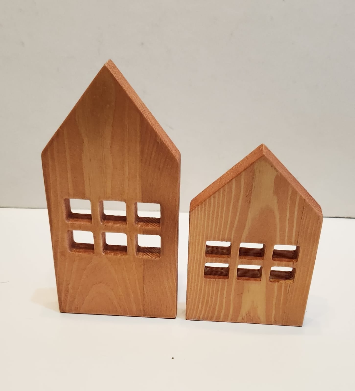 Set of Two Home Natural Wood