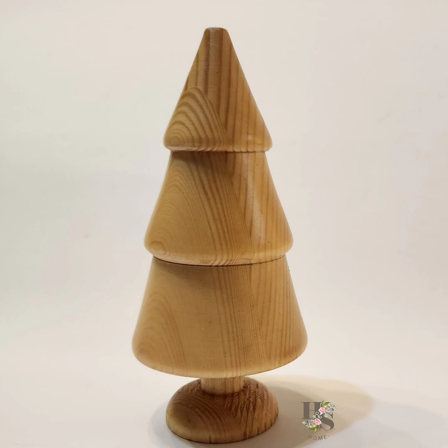 مجموعة أشجار عيد الميلاد من الخشب الطبيعي