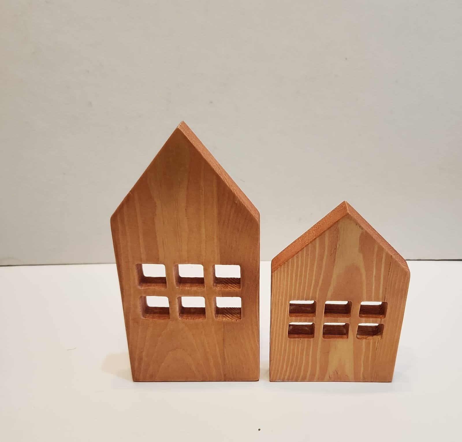 Set of Two Home Natural Wood