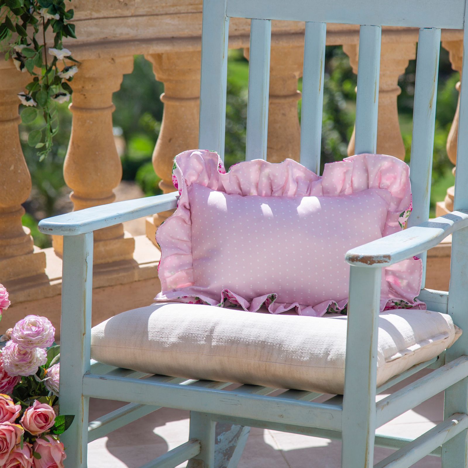 Fleur Collection Cushion -  Pale Pink