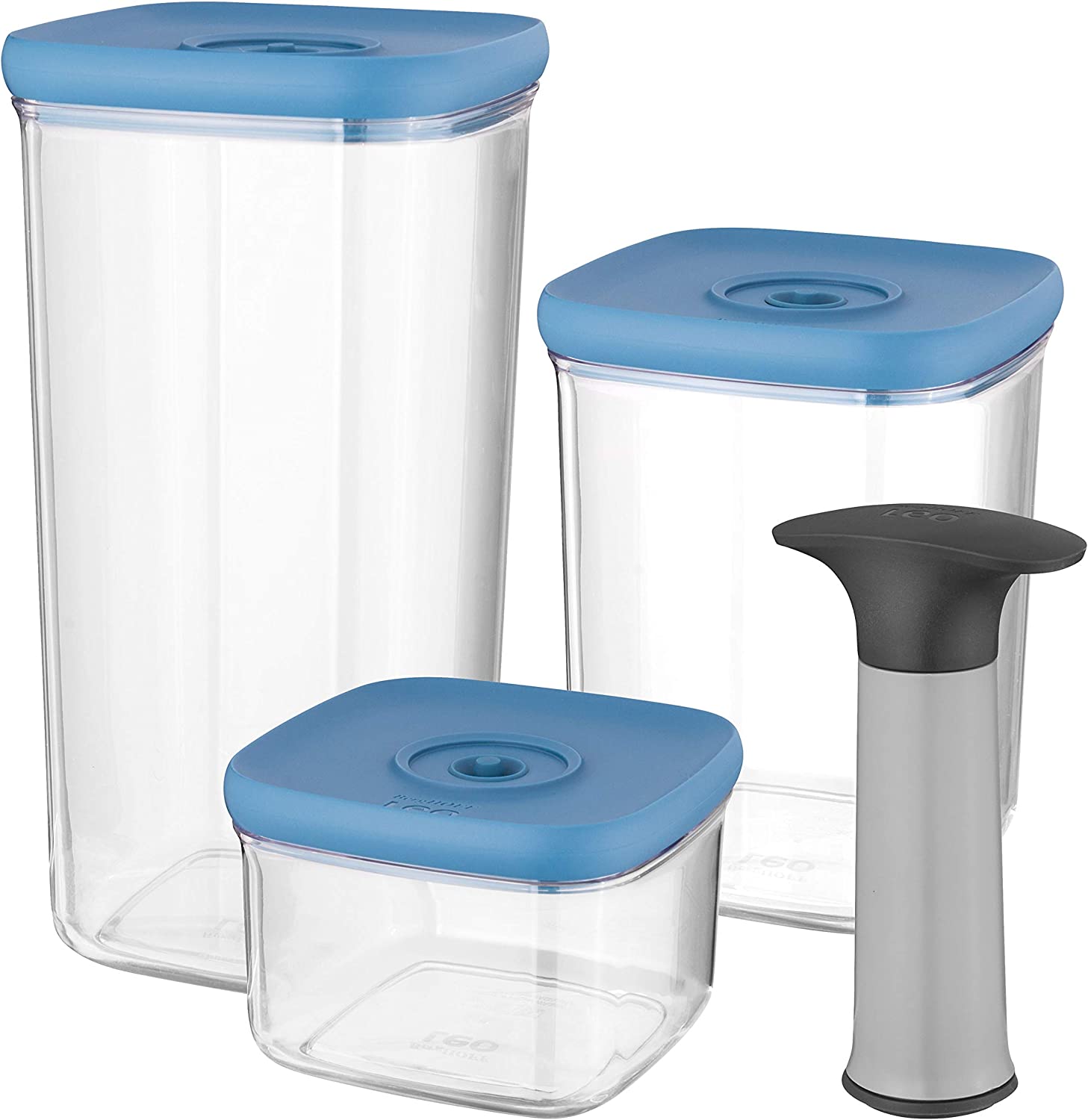 4-pc set vacuum food containers