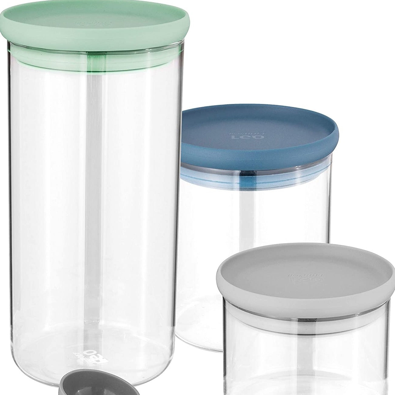 3-pc set glass food containers
