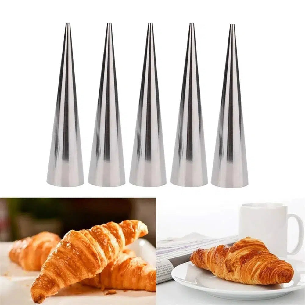 Baking Cones Stainless Steel ( 5 pieces ) - chefmay.com