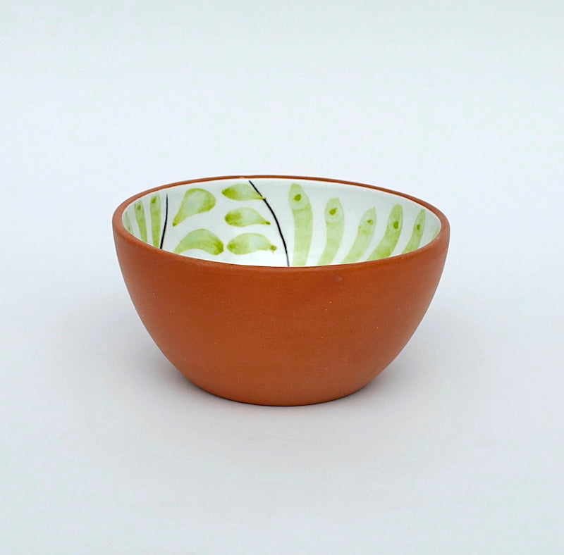 Olive Terracotta Leaf Bowl