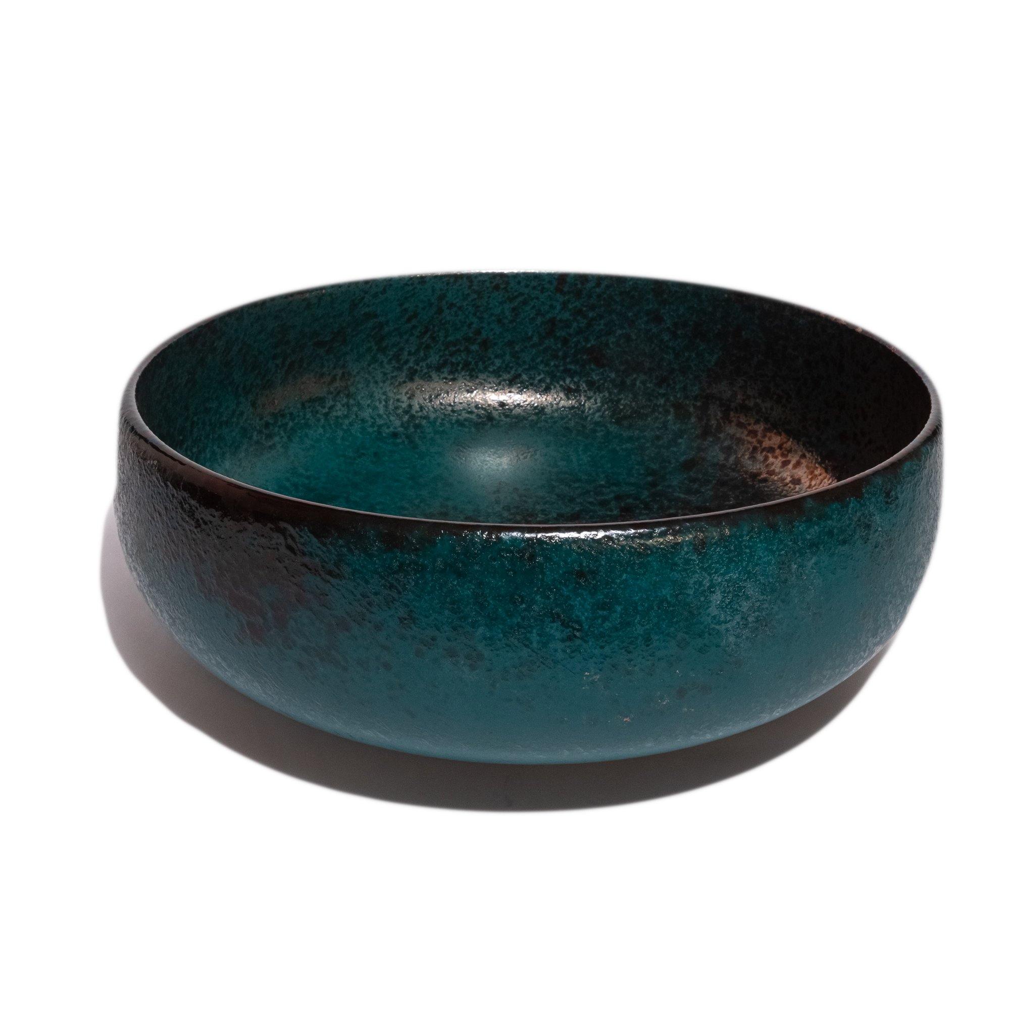 Copper And Teal Large bowl - Chef May Shop